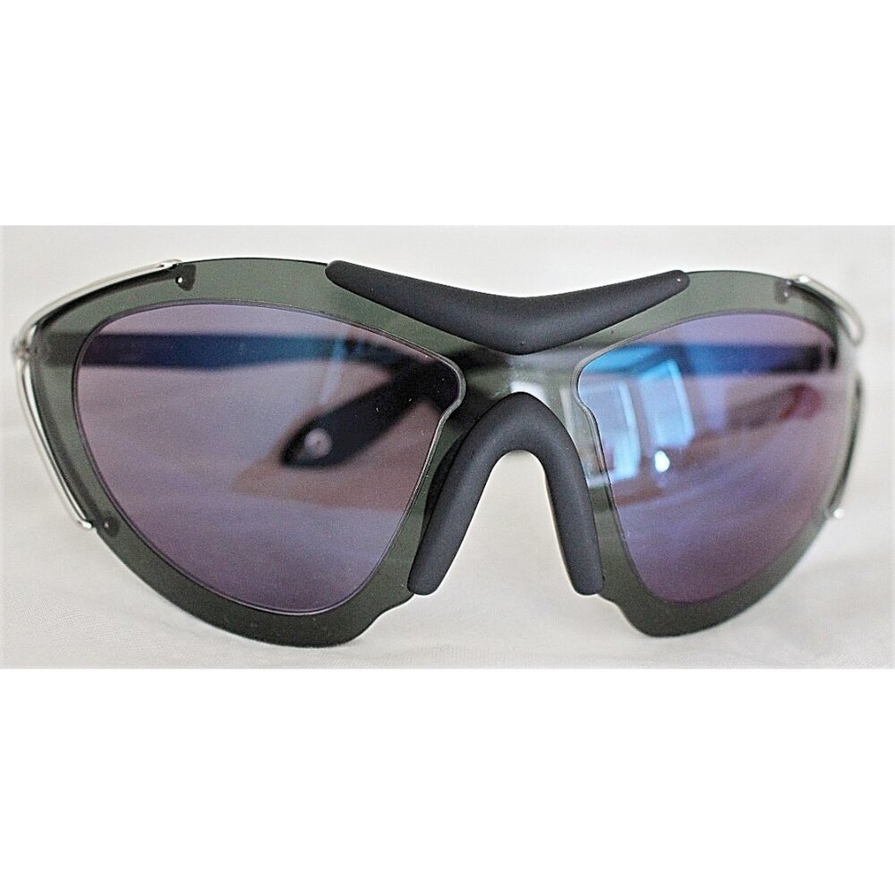 Givenchy - GV 7013 Acetate Mask Visor Sunglasses - Palladium/Blue Mirror - New - Picture 2 of 13